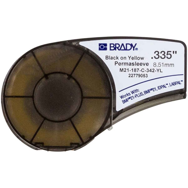 Brady M21-187-C-342-YL utskriftsbara etiketter Gul Icke-självhäftande skrivaretikett