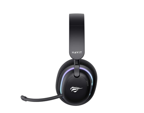 Havit Fuxi-H7 Kuulokkeet Langallinen & langaton Pääpanta Pelaaminen USB Type-C Bluetooth Musta