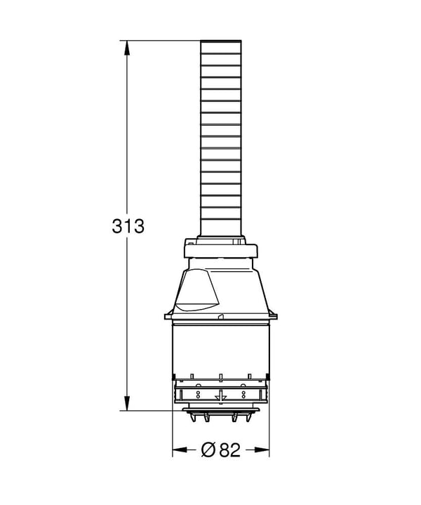 Miniatyrbillede 2 af 2: GROHE 43486000 drændel & tilbehør