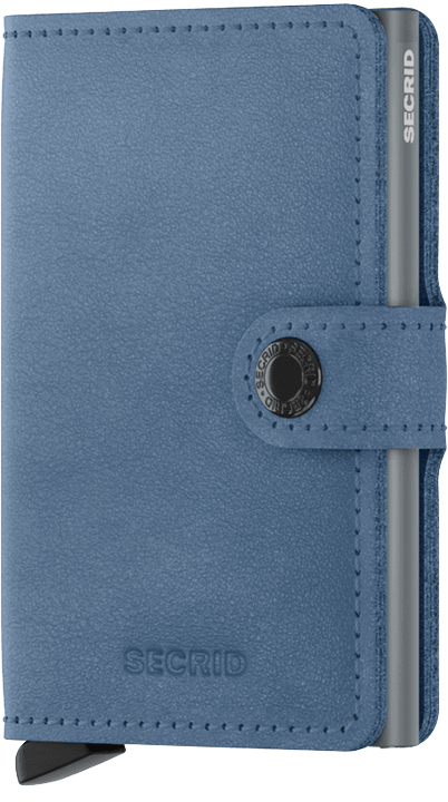 Miniatyrbillede 1 af 3: Secrid Miniwallet Tegnebog Blå Aluminium, Ægte læder