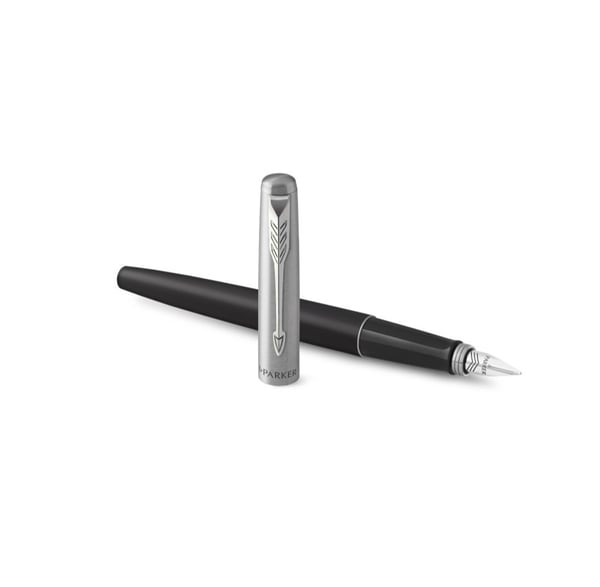 Miniatyrbild 3 av 4: Parker Jotter reservoarpennor Svart, Rostfritt stål 1 styck