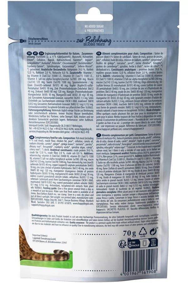 Happy Cat Culinary Crunchy Snack Kat Snacks Sea сode 70 g