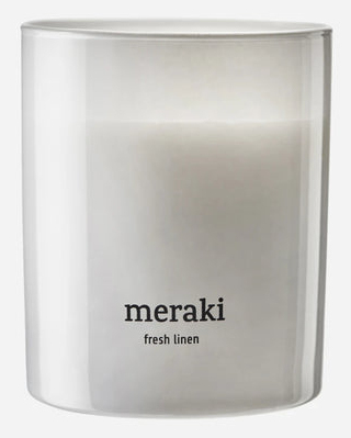 Pikkukuva 1 / 4: Meraki Home 366650103 vahakynttilä Sylinteri Raikas Valkoinen 1 kpl