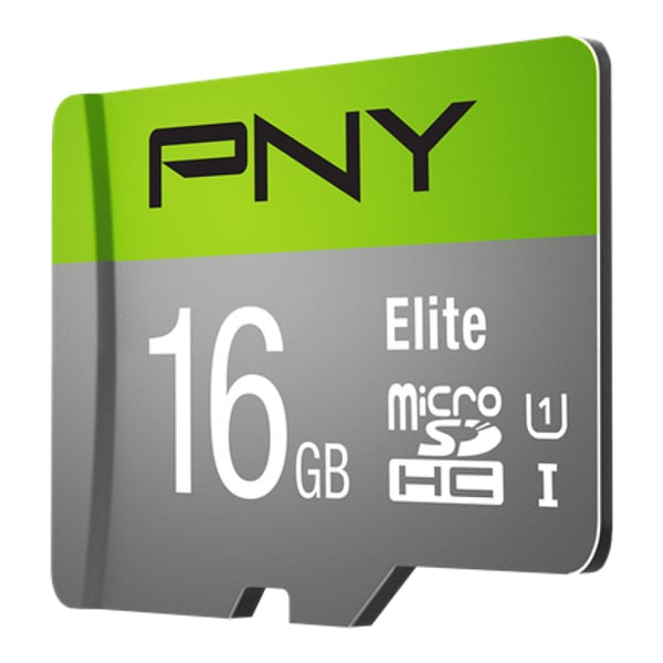 Miniatyrbillede 2 af 4: PNY Elite - Flash-hukommelseskort (microSDHC/SD-adapter inkluderet)