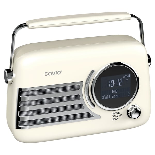 Savio RS-04 radio Bærbar Analog & digital Beige, Sort