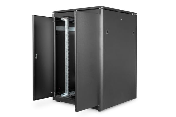 Digitus DN-19 22U-8/8-B-1 stativ Fritstående reol Sort