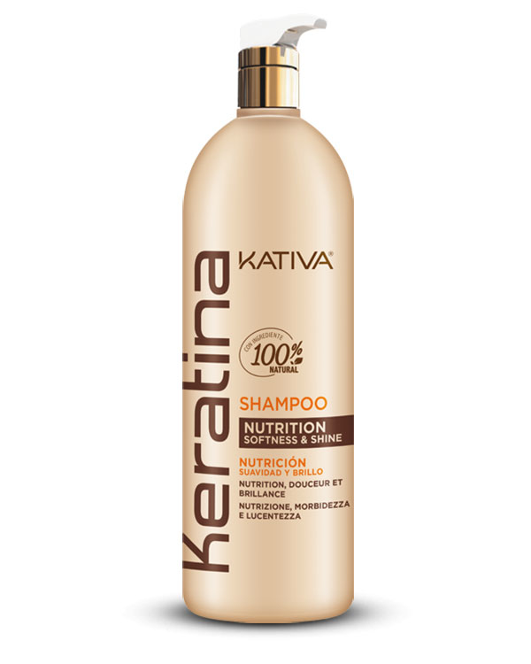 KATIVA Keratin Shampoo 1000 ml Ammatillinen Naisten KATIVA Keratin Shampoo 1000 ml Ammatillinen Naisten