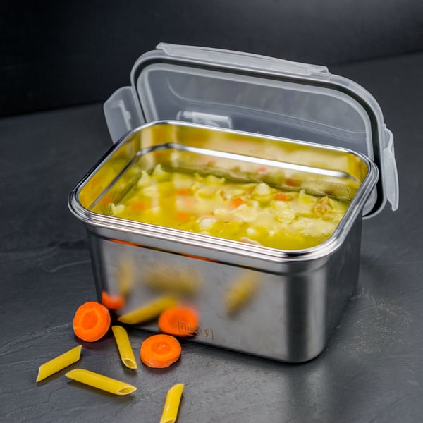 Miniatyrbillede 3 af 7: Lurch 00240892 Frokostbeholder 1 L Plast, Rustfrit stål Rustfrit stål, Transparent 1 stk