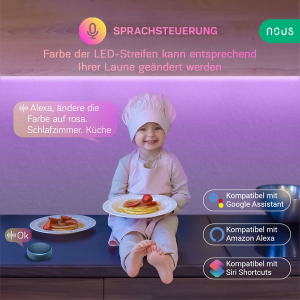 Nous 5907772033739 älyvalaistus Älyvalonauha Wi-Fi