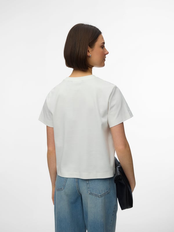 Miniatyrbillede 5 af 5: Vero Moda VMSARA T-Shirt Rund halsudskæring Kort ærme Polyester, Elastin
