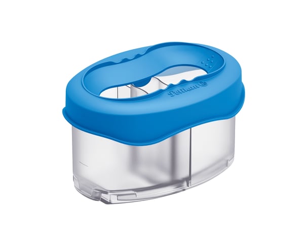 Pelikan 800310 vattenbehållare för målning Blå, Transparent