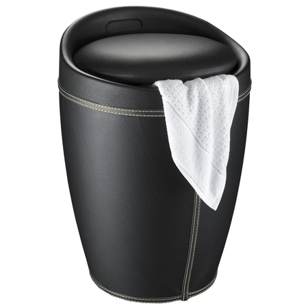 WENKO 21774100 vasketøjskurv 20 L Rund Polyester Sort