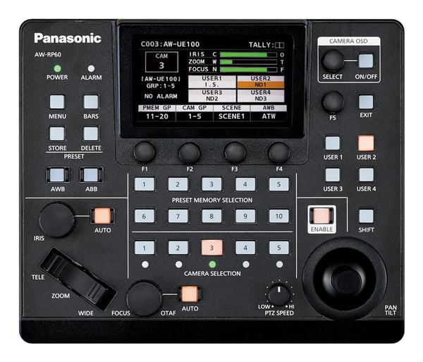 Panasonic AW-RP60GJ kamera fjernbetjening Ledningsført