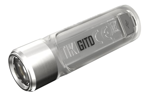 Nitecore TIKI GITD lommelygte Grå Nøglering med lommelygte LED