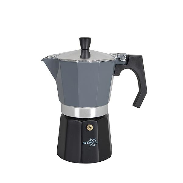 Miniatyrbillede 1 af 6: Bo-Camp 2200520 manuel kaffemaskine Moka gryde Sort, Grå