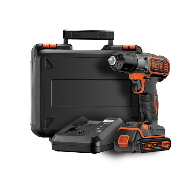 Black & Decker ASD18K-QW bor Nøglefri Sort, Orange
