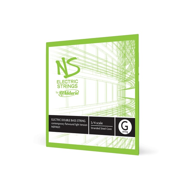 D'Addario NSFW611 musikinstrumentsträng Akustisk/Elektrisk 1 styck Rostfritt stål Kontrabas