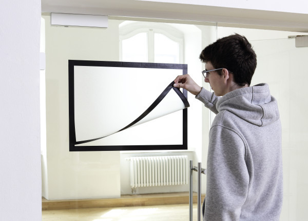 Miniatyrbillede 2 af 6: Durable Duraframe Poster A2 magnetisk ramme Sort