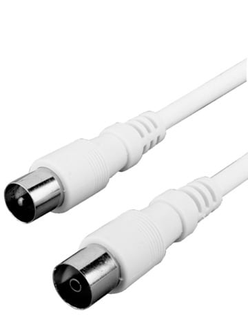 Preisner TAK9015G koaxial kabel 1,5 m IEC Hvid
