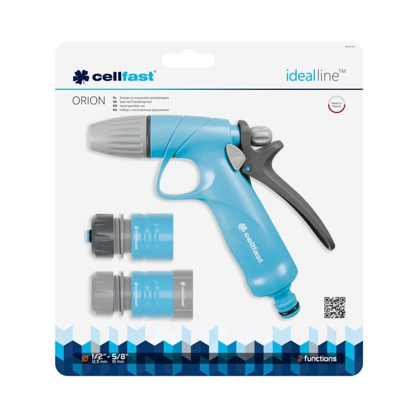 CELLFAST CF50-715 spulepistol/-dyse Dysesæt ABS Blå, Grå