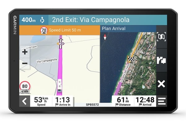 Miniatyrbillede 1 af 7: Garmin 895 navigator Fastgjort 20,3 cm (8") TFT Berøringsskærm 405 g Sort