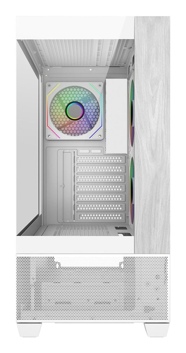 Miniatyrbillede 2 af 2: Cooler Master Elite 690 Wood Midi Tower Hvid