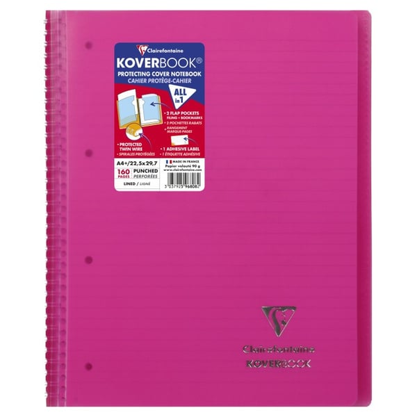 Miniatyrbillede 1 af 8: Clairefontaine 596808C blok og notesblok A4+