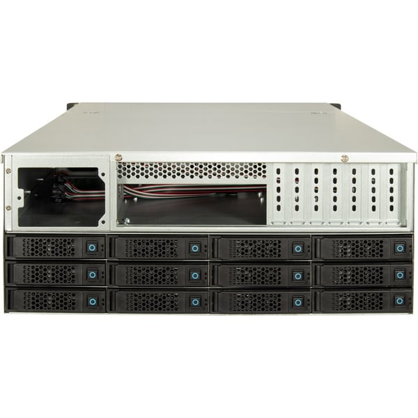 Miniatyrbillede 3 af 18: Inter-Tech 4U-4736 HDD kabinet Sort, Grå 2.5/3.5"