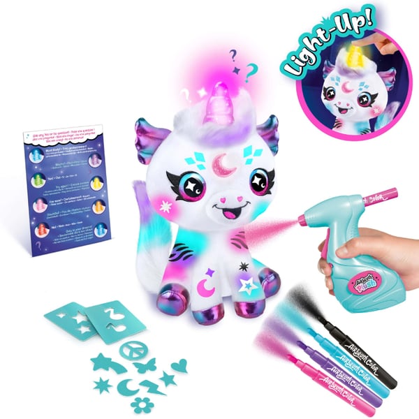 Canal Toys Airbrush Plush Light-Up Cosmic Unicorn