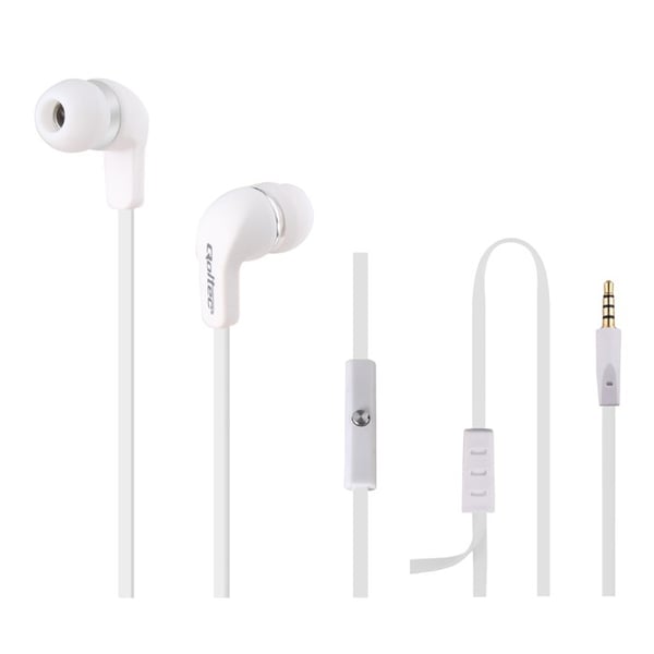 Qoltec 50801 hovedtelefoner/headset Ledningsført I ørerne Opkald/musik Hvid