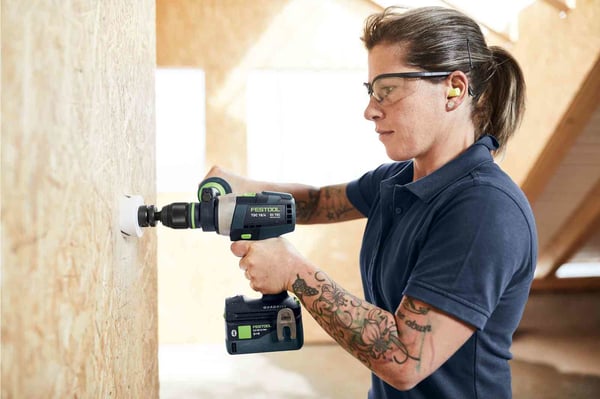 Miniatyrbild 2 av 10: Festool QUADRIVE TDC 18/4 I-Basic 3600 RPM utan nyckel 1,9 kg Svart, Blå
