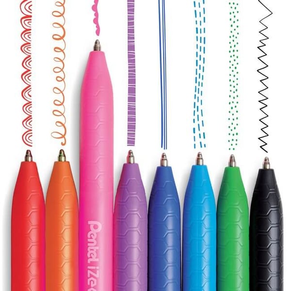 Miniatyrbild 2 av 6: Pentel BX470-B kulspetspennor Svart Kulspetspenna, pinnformad Fin 1 styck