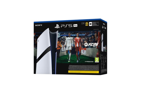 Sony Playstation 5 Pro FC26 Bundle 2 TB Wi-Fi Sort, Hvid