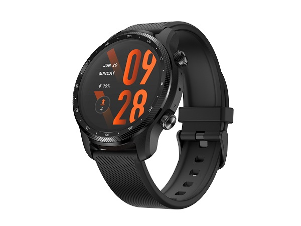 Mobvoi TicWatch Pro3 Ultra 3,53 cm (1.39") AMOLED 47 mm Digital 454 x 454 pixel Berøringsskærm Sort Wi-Fi GPS (satellit)