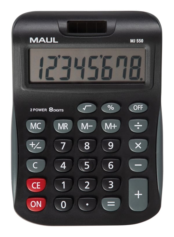 MAUL MJ 550 laskin Tasku Näyttölaskin Musta