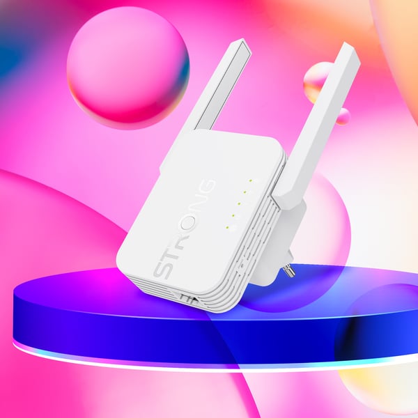 Miniatyrbillede 2 af 2: Strong 300S bridge og repeater Netværksgentager 300 Mbit/s Hvid