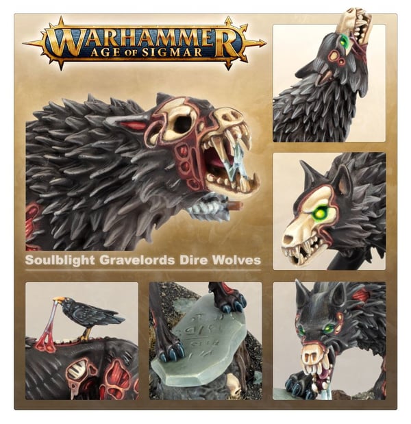 Miniatyrbillede 2 af 8: Games Workshop Dire Wolves