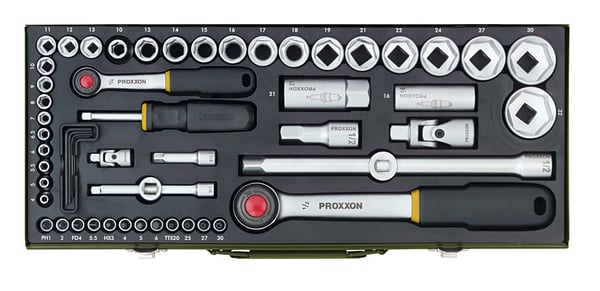 Miniatyrbillede 1 af 2: Proxxon 23 040 Topnøglesæt 56 stk