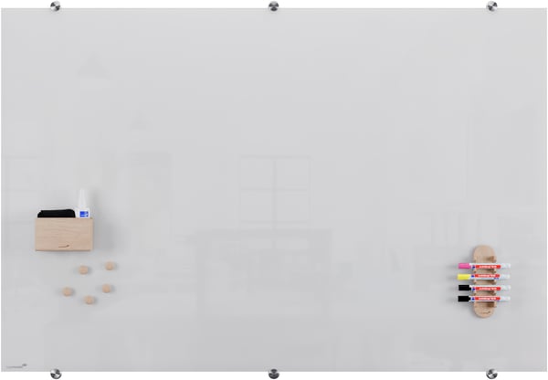 Miniatyrbild 3 av 9: Legamaster glastavla 100x150cm vit