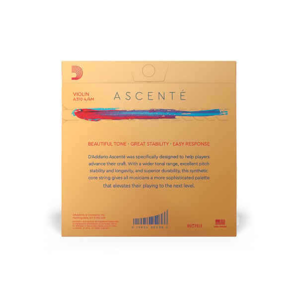 Miniatyrbild 3 av 3: D'Addario A312 4/4M musikinstrumentsträng Klassisk 1 styck Syntetisk Fiol