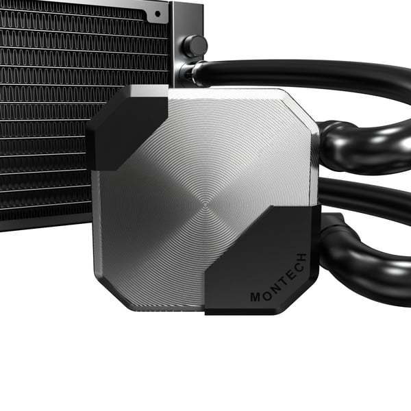 Montech HyperFlow Silent 240 Processor Allt-i-ett vätskekylare 12 cm Svart 1 styck