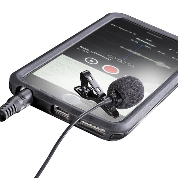 Walimex Lavalier Sort Smartphone mikrofon