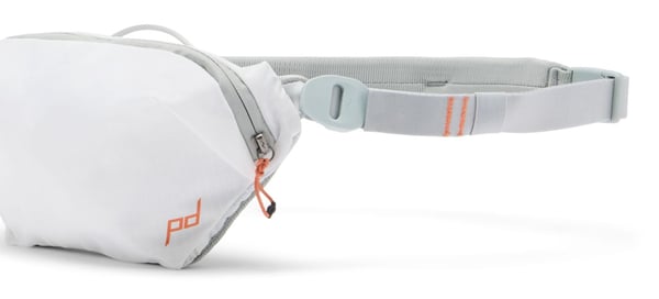 Peak Design Outdoor Sling midjeväska Tyg, Nät, Nylon, Polyuretan (PU) Grå, Vit