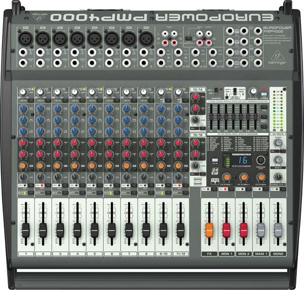 Behringer PMP4000 audio mixer 20 kanaler 10 - 200000 Hz Sort