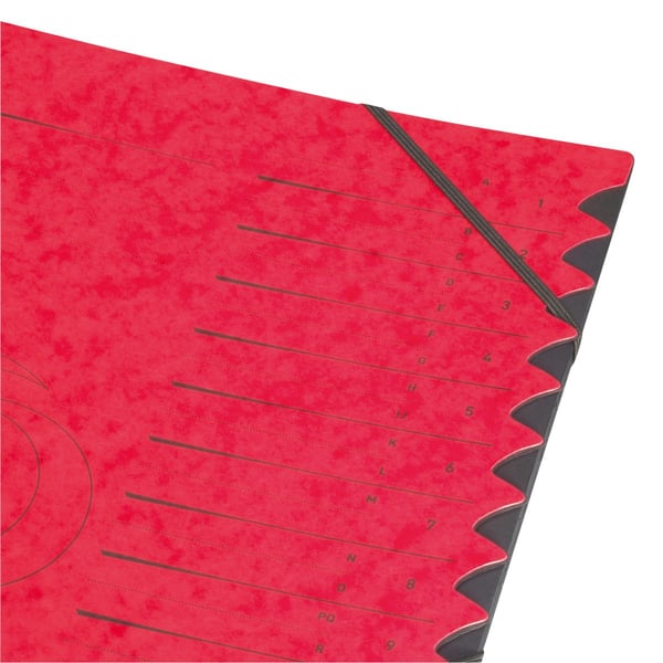 Herlitz 10843324 faneskiller Præsentationsmappe Pap, Manila-hamp Sort, Rød