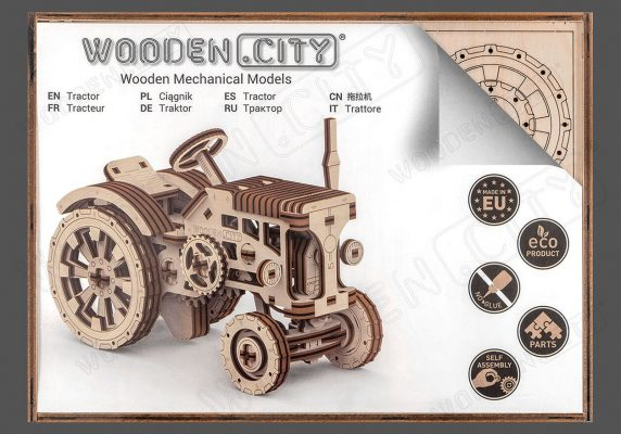 WOODEN.CITY Tractor 3D-palapeli Ajoneuvot