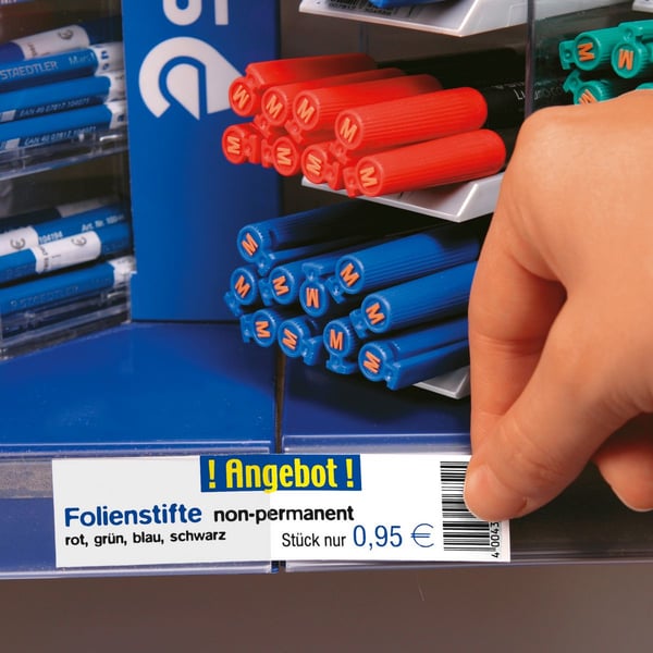 Miniatyrbild 2 av 6: Sigel LP783 självhäftande etiketter Rektangel Vit 420 styck
