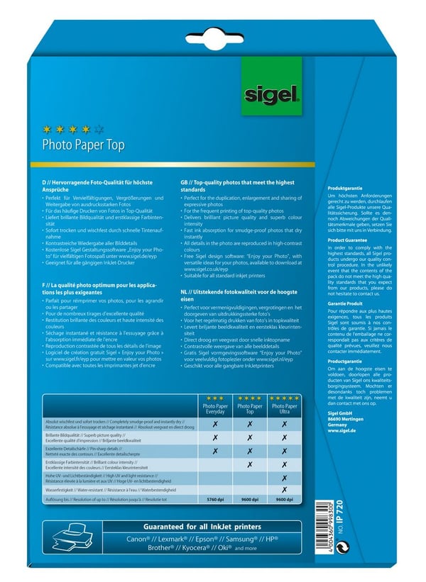 Sigel InkJet Top A4 Glans