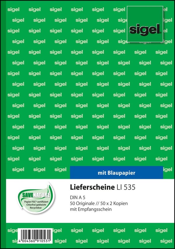 Pikkukuva 1 / 5: Sigel LI535 lomakepohja