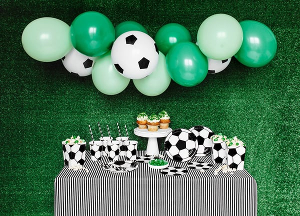 Miniatyrbillede 4 af 5: PartyDeco SPK10 serviet Papir Sort, Hvid 20 stk